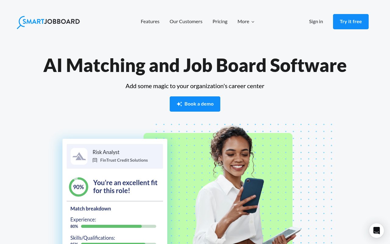 SmartJobBoard homepage
