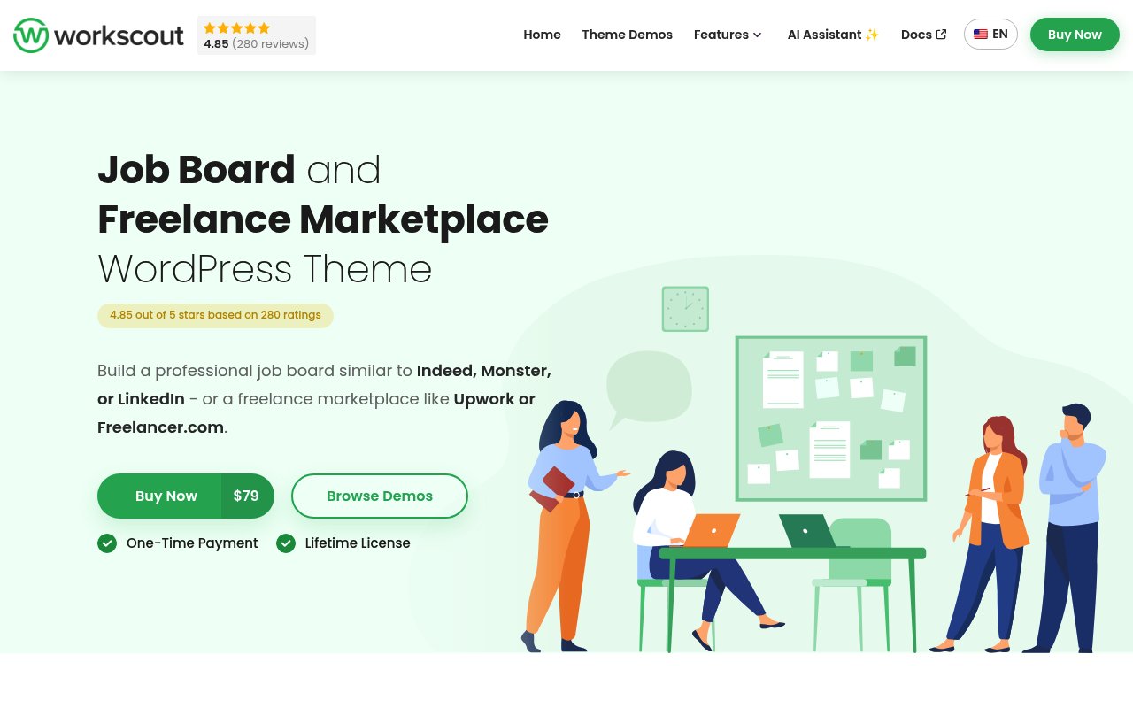 WorkScout WordPress theme